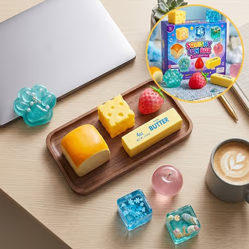 Squishy Fun Box 8pcs Sensory Stress Toys