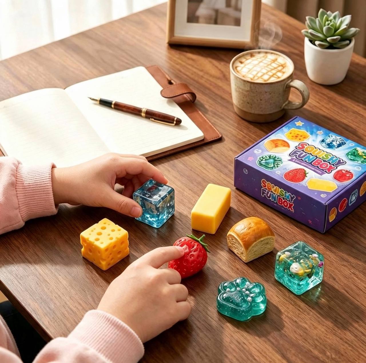 Squishy Fun Box 8pcs Sensory Stress Toys