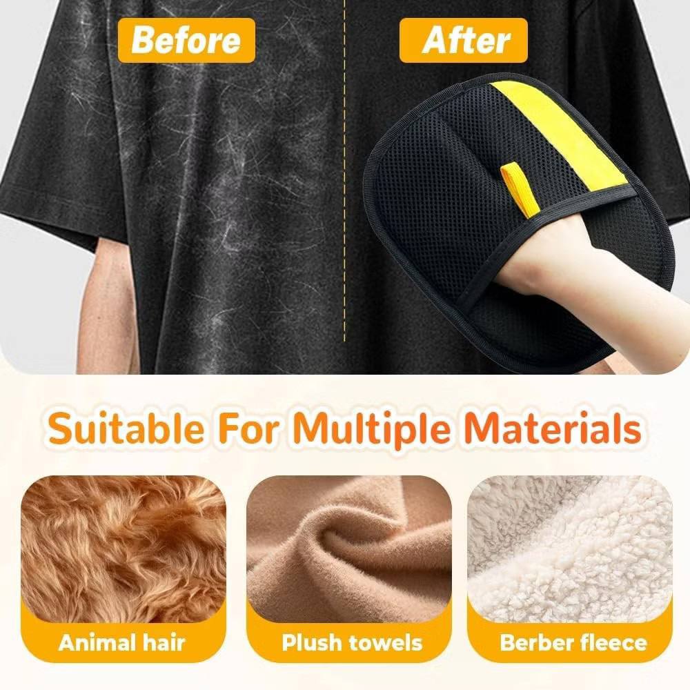 Double-Sided Pet Hair Remover Glove | Reusable Fur Catcher for Cats & Dogs