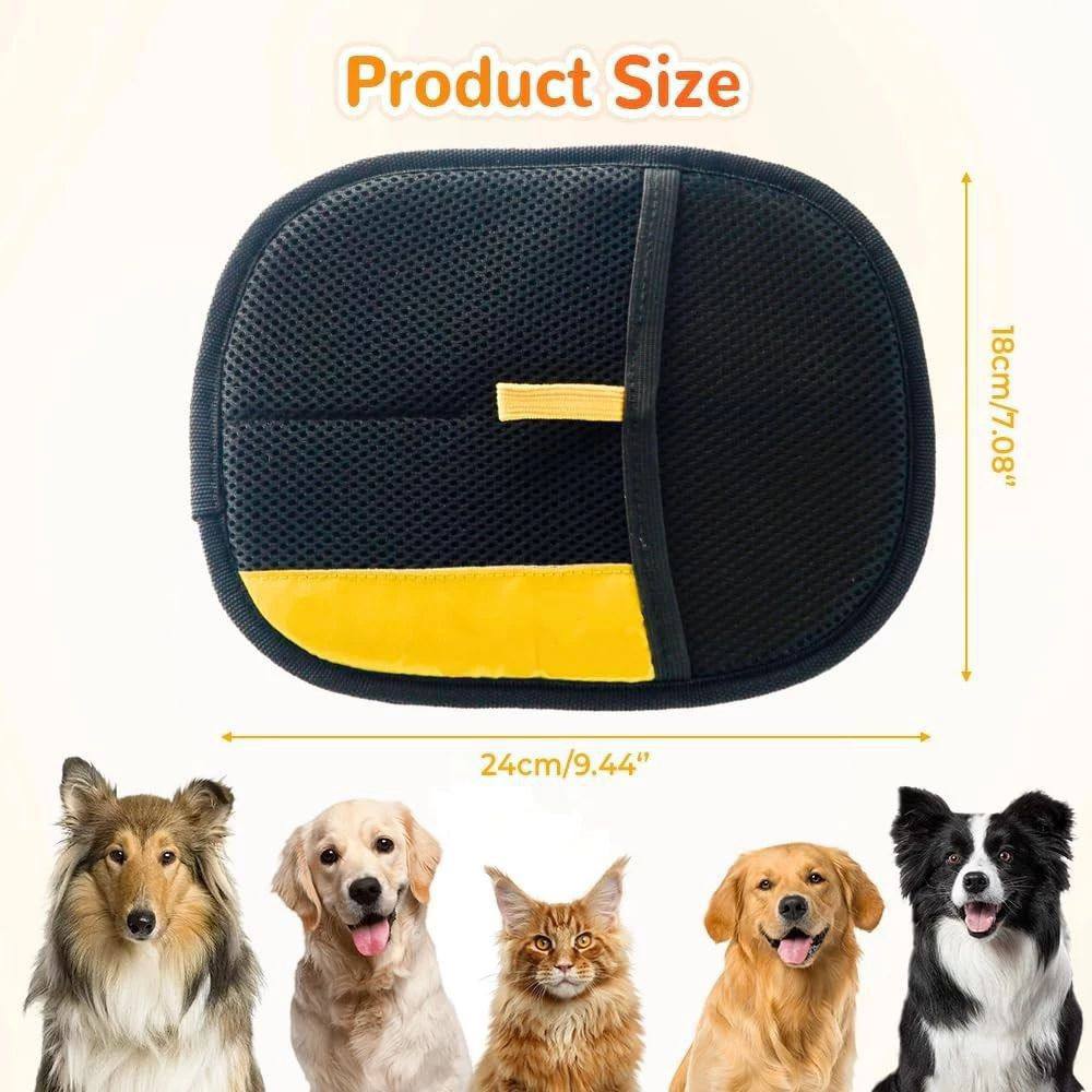Double-Sided Pet Hair Remover Glove | Reusable Fur Catcher for Cats & Dogs
